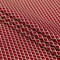 1 Yard Red Beige Geometric Stretch Cotton Print Fabric Medium Weight Durable